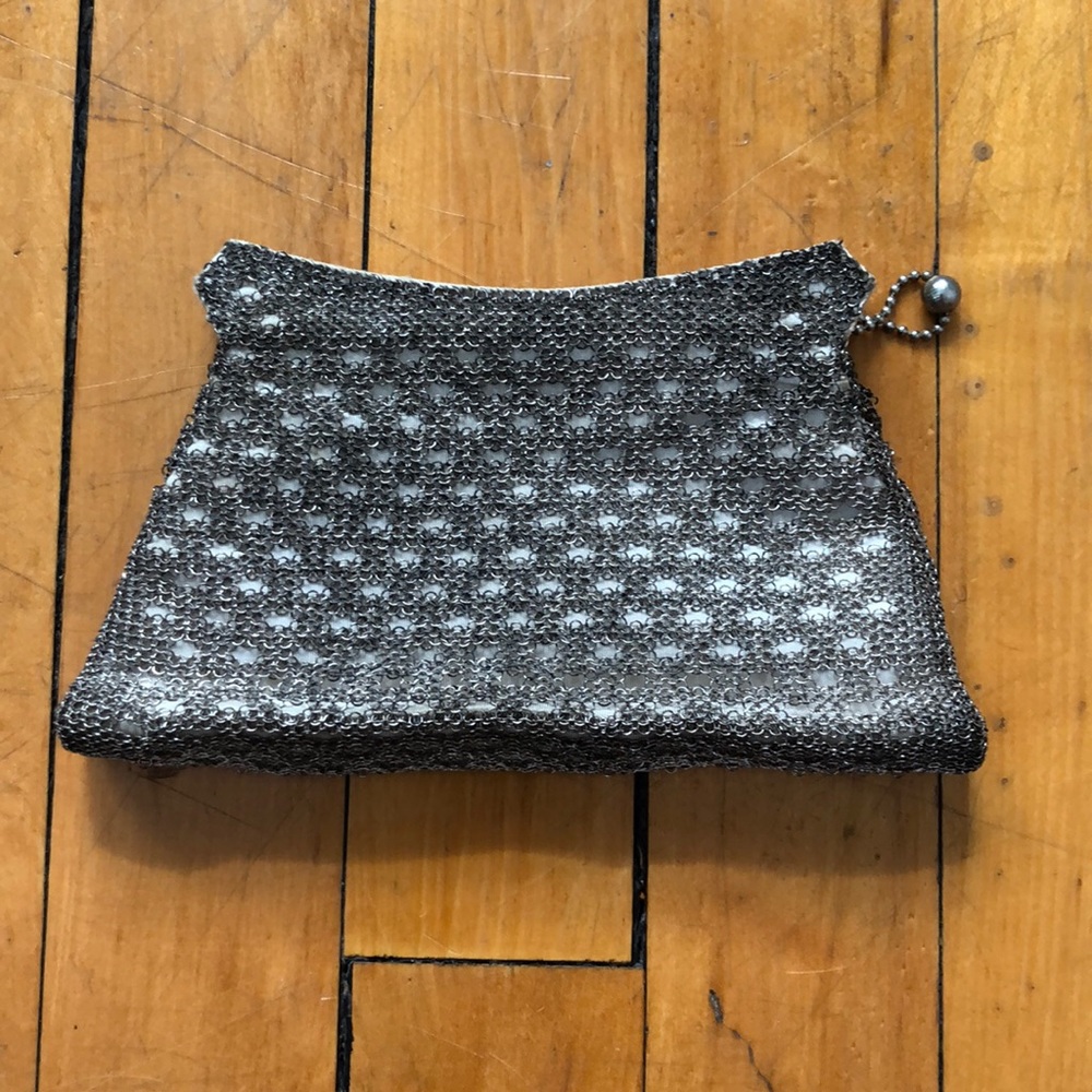 Vintage Metal Mesh Whiting and Davis Co clutch
